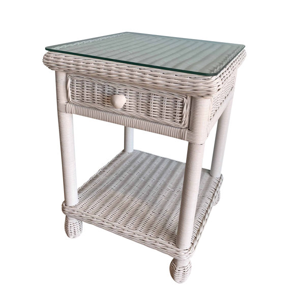 Dovecove Dorthy Rattan/Wicker Nightstand Wayfair